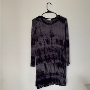 Stretchy material tye dye dress